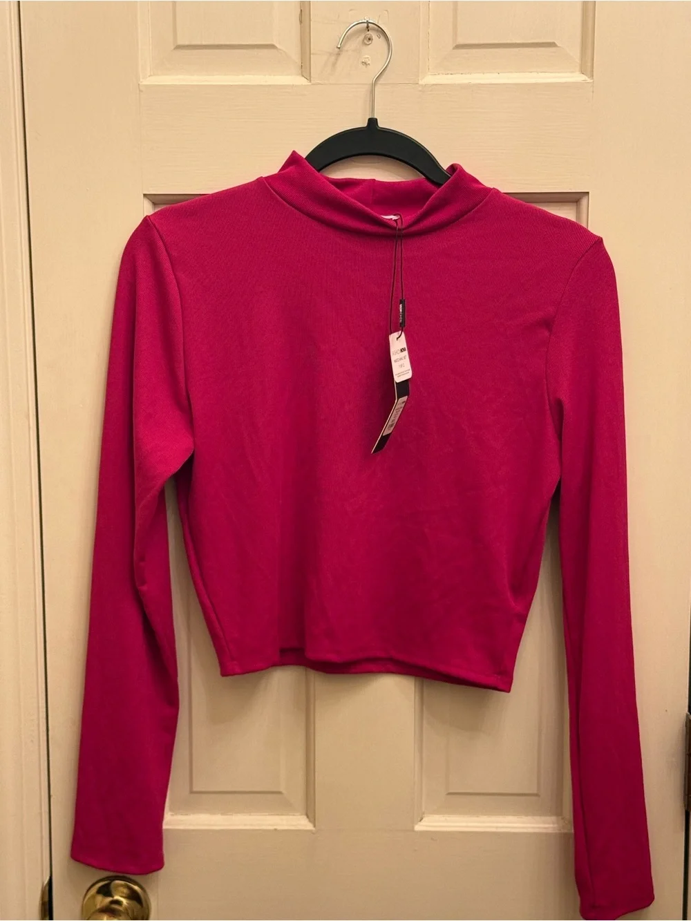 NWT Fashion Nova Casually Classy Magenta Pant Set Size Large